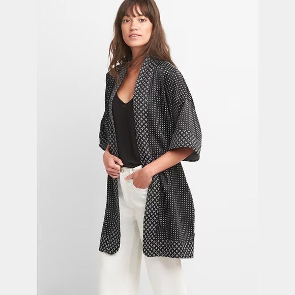 GAP Mix-Print Topper Jacket Black L/XL - Picture 1 of 9